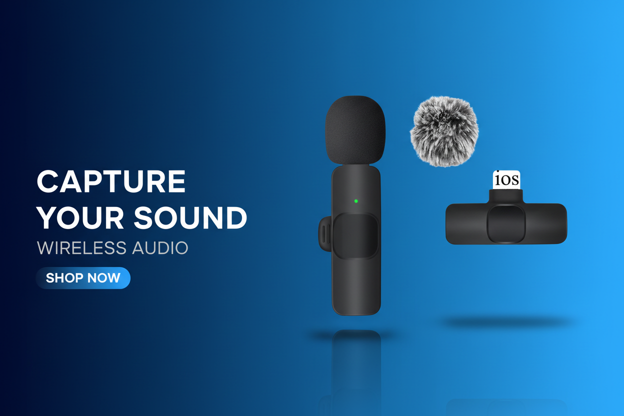 Wireless Lavalier Mic Banner